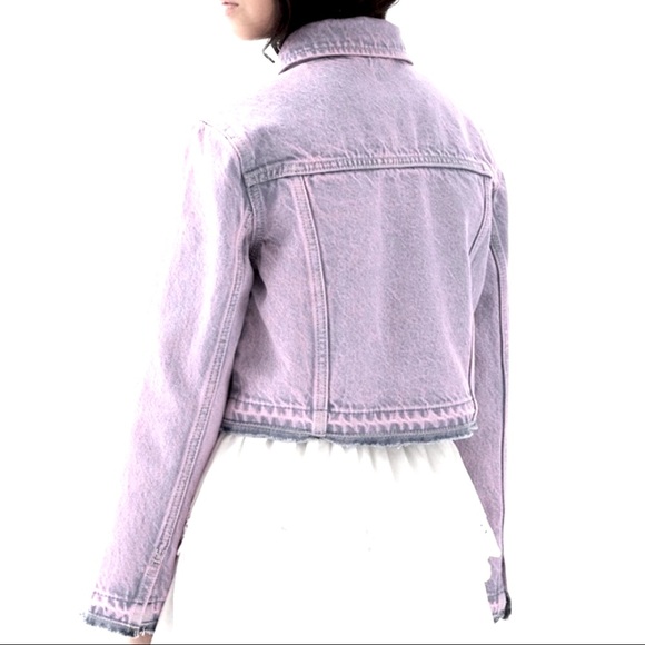 Gap Denim Light Pick Wash Cropped Jacket XS - Picture 5 of 6